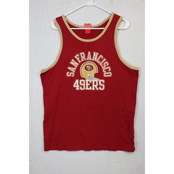 Nike San Francisco 49ers NFL Tank Top T-Shirt Mens Size XL Red Spell Out NFL - Picture 1 of 6